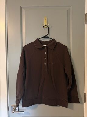 H&M Brown Collared Pullover Sweater
